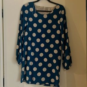 Polka dot dress with long sleeves! Size small